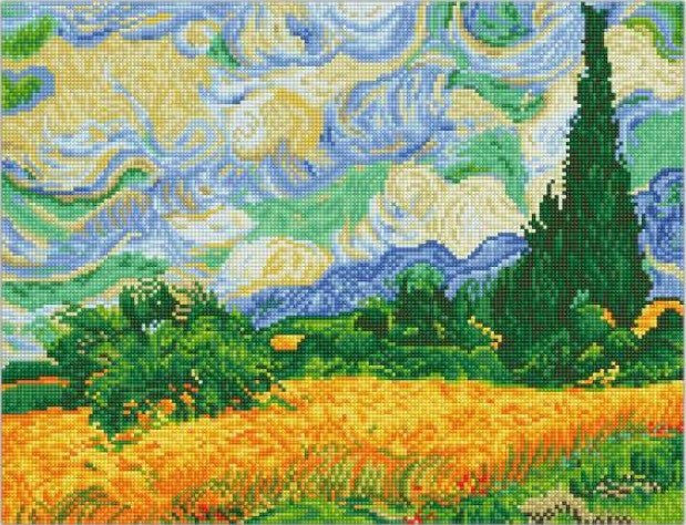 Diamond Dotz Wheat Fields (Van Gogh)